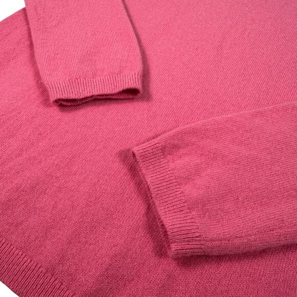 Lands' End Cashmere Sweater Size XS Pink Long Sleeve Cozy Warm Barbiecore - Picture 4 of 14